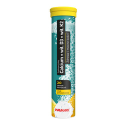 Calcium + Witamina D3 + Witamina K2 suplement diety 20 tabletek musujących