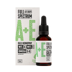 Full Spectrum Olej konopny Witamina A+E krople 30ml