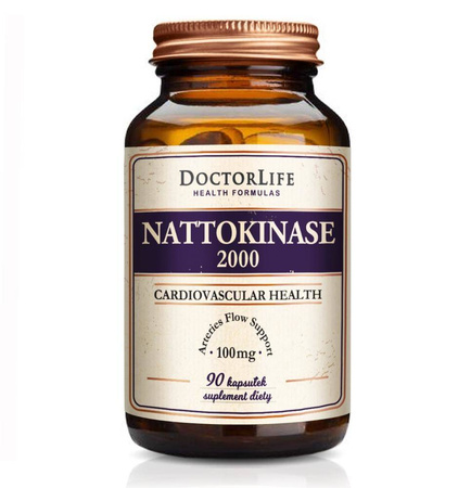 Doctor Life Nattokinase 2000 100mg suplement diety 90 kapsułek