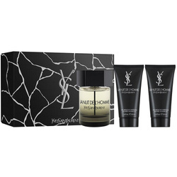 Yves Saint Laurent La Nuit De L'Homme zestaw woda toaletowa spray 100ml + żel pod prysznic 2x50ml