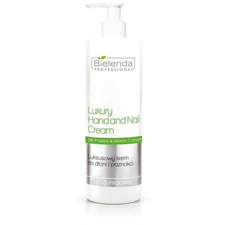 Bielenda Professional - Luxury Hand & Nail Cream Silk Proteins & Vitamin Complex luksusowy krem do dłoni i paznokci 500ml