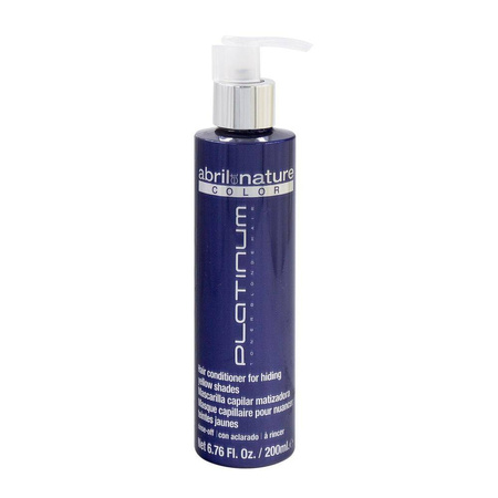abril et Nature Color Platinum Toner Blonde Hair odżywka do włosów normalizująca żółty odcień 200ml