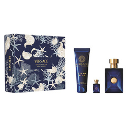 Versace Pour Homme Dylan Blue zestaw woda toaletowa 100ml + żel pod prysznic 150ml + woda toaletowa 5ml