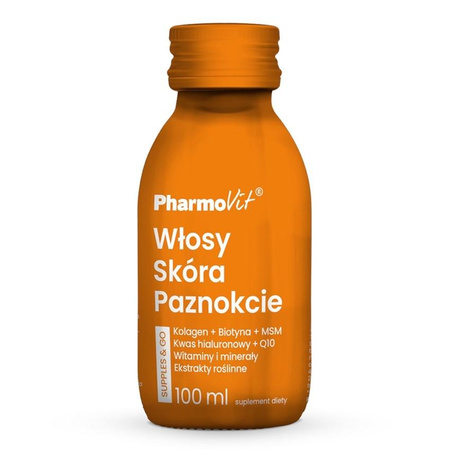 Włosy Skóra Paznokcie Supples &amp; Go suplement diety w płynie 100ml