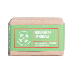 Naturalne mydło peelingujące w kostce Truskawka i Werbena 110g