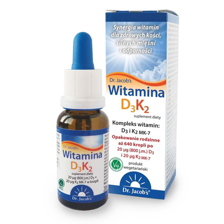 Witamina D3K2 suplement diety w kroplach 20ml