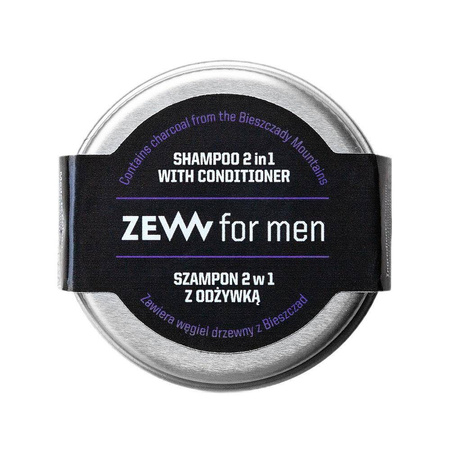 ZEW FOR MEN Szampon 2w1 z odżywką z węglem drzewnym z Bieszczad 15ml