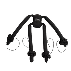 Glov CoolCurl Spider Set wałki do kręcenia włosów na zimno do włosów długiej i średniej długości Black 4szt