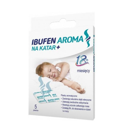 Aroma na katar plastry nasączone olejkami eterycznymi ułatwiającymi oddychanie 5szt.