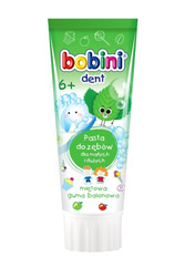 Bobini Dent pasta do zębów dla małych i dużych powyżej 6-go roku życia Miętowa guma balonowa 75ml