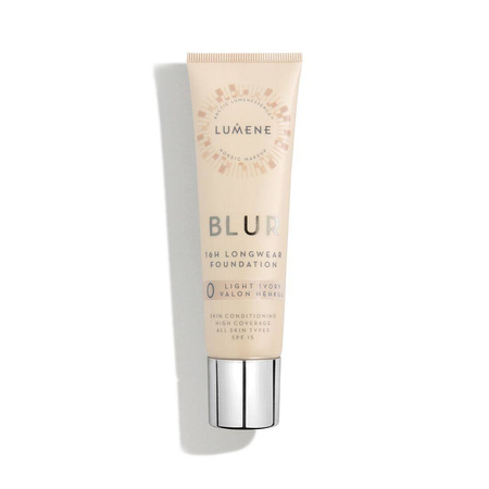 Lumene - Blur 16h Longwear Foundation SPF15 wygładzający podkład do twarzy 0 Light Ivory 30ml