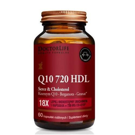 Doctor Life Q10 720 HDL Serce & Cholesterol suplement diety 60 kapsułek