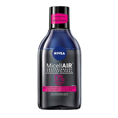 Nivea MicellAir profesjonalny płyn micelarny - makijaż wodoodporny 400ml