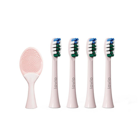 SonicProtect PRO końcówki do szczoteczki sonicznej miękkie Różowe LVTB124PK-HS 5szt