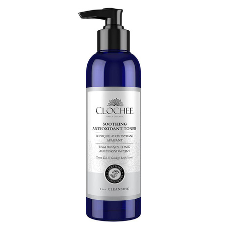Clochee Soothing Antioxidant Toner łagodzący tonik antyoksydacyjny Green Tea & Ginkgo Leaf Extract 250ml