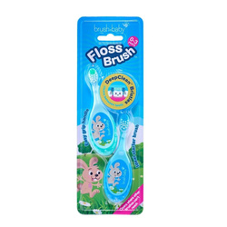 FlossBrush szczoteczka do zębów dla dzieci 0-3 lat 2szt