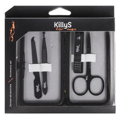For Men Accessory Set zestaw nożyczki do paznokci + obcinaczki do paznokci + pilnik do paznokci + pęseta do depilacji
