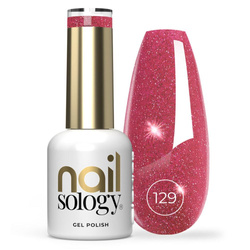 Nailsology lakier hybrydowy z brokatem 129 Lambada Pink 8ml