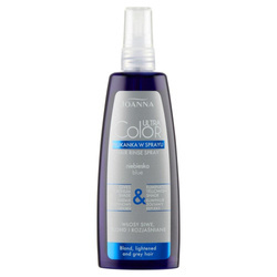 Ultra Color System płukanka w sprayu do siwych blond i rozjaśnianych włosów nadająca platynowy odcień Niebieska 150ml
