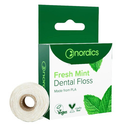 Dental Floss nić dentystyczna ze skrobi kukurydzianej Świeży Mentol 50m