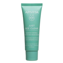 Apivita Just Bee Clear Blemish Control Mattifying Moisturizer matujący żel-krem na skórę tłustą i skłonną do trądziku 40ml