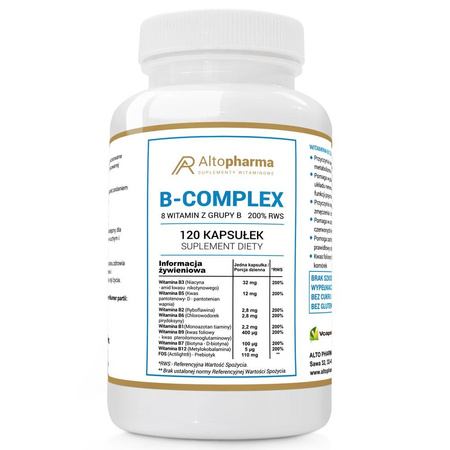 AltoPharma Witamina B Complex 200% RWS suplement diety 120 kapsułek