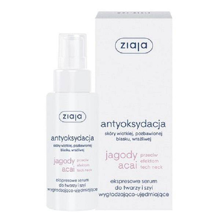 Ziaja Jagody Acai antyoksydacja serum do twarzy i szyi wygładzająco-ujędrniające 50ml