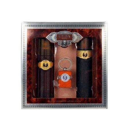 Cuba Gold zestaw woda toaletowa spray 100ml + woda po goleniu spray 100ml + breloczek