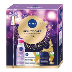 Nivea Beauty Care zestaw rewitalizujący krem na dzień SPF15 55+ 50ml + rewitalizujący krem na noc 55+ 50ml + kojący płyn micelarny 200ml