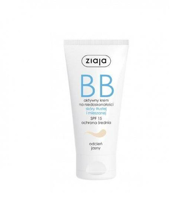 Ziaja BB krem do skóry tłustej i mieszanej odcień jasny SPF15 50ml