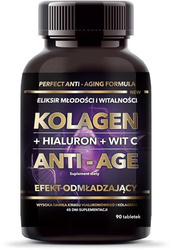 Intenson Kolagen + Hialuron + Witamina C Anti-Age suplement diety 90 tabletek