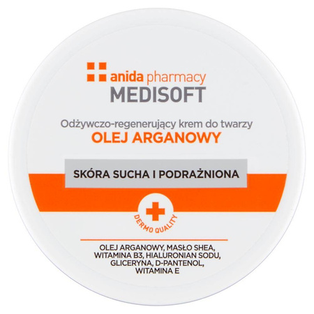 Anida Medisoft odżywczo-regenerujący krem do twarzy olej arganowy 100ml