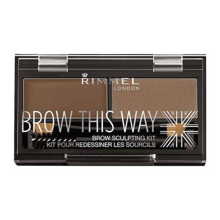 Brow This Way Brow Sculpting Kit zestaw do konturowania brwi 002 Medium Brown 1.3g