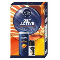 Men Get Active zestaw żel pod prysznic 3w1 250ml + antyperspirant roll-on 50ml