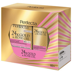 24K Gold &amp; Rose Oil zestaw krem do twarzy 60+ 50ml + krem pod oczy 15ml