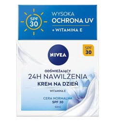 24H Nawilżenia odświeżający krem na dzień SPF30 cera normalna 50ml