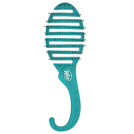 Shower Detangler szczotka do rozczesywania włosów pod prysznicem Teal Glitter