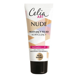 Art Nude matujący fluid korygujący 03 Beżowy 30ml