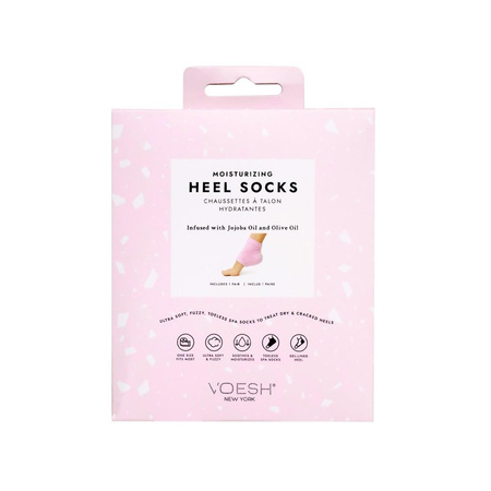 Moisturizing Heel Socks nawilżające skarpetki do pięt z Olejem Jojoba i Oliwą z Oliwek Pink 1 para