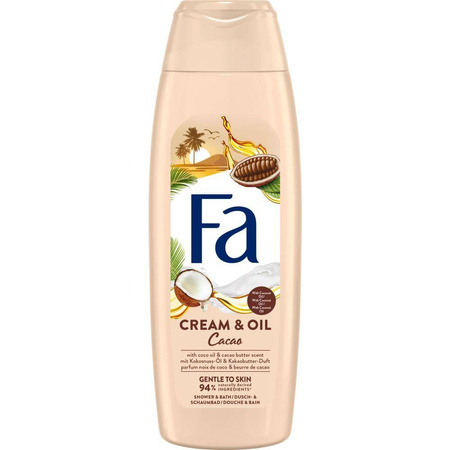 Cream & Oil Cacao żel pod prysznic i do kąpieli o zapachu masła kakaowego 400ml