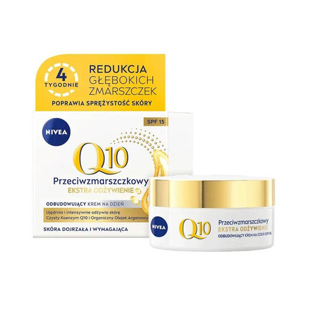 NIVEA - Q10 Ekstra Odżywienie przeciwzmarszczkowy krem na dzień SPF15 50ml
