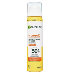 Vitamin C rozświetlająca mgiełka UV na makijaż z SPF50+ i witaminą C 75ml