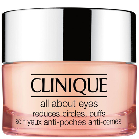 Clinique All About Eyes krem-żel redukujący sińce pod oczami opuchliznę oraz linie i drobne zmarszczki 15ml