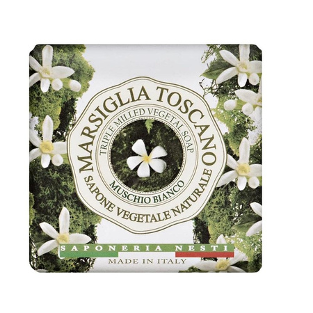 Marsiglia Toscano Muschio Bianco naturalne mydło toaletowe 200g