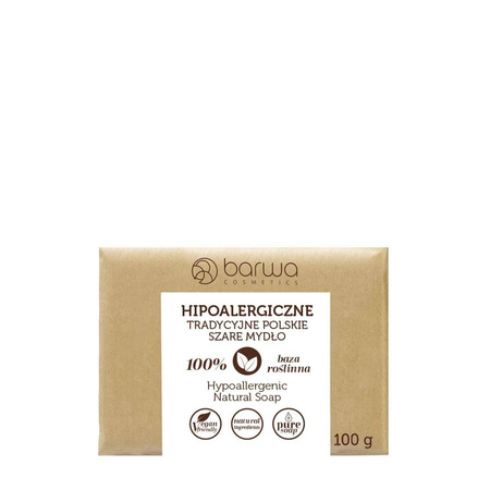 Hipoalergiczne tradycyjne polskie szare mydło 100g