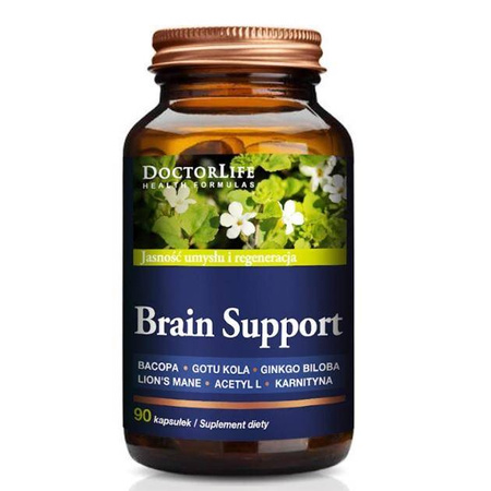 Doctor Life Brain Support jasność umysłu i regeneracja suplement diety 90 kapsułek