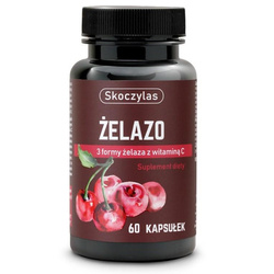 Żelazo 3 formy żelaza z witaminą C suplement diety 60 kapsułek