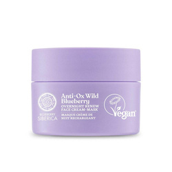 Blueberry Siberica wegański odmładzający krem-maska do twarzy na noc 50ml