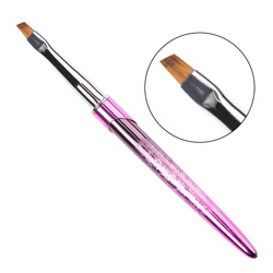 Pędzelek skośny do zdobień i żelu One Stroke rozmiar 4 #6