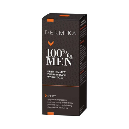 Dermika - 100% for Men Krem pod oczy przeciwzmarszczkowy 15ml